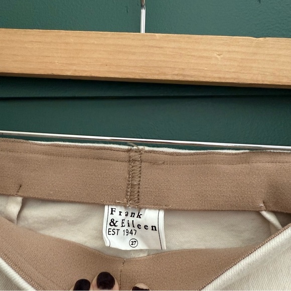 FRANK & EILEEN derry illusion pull-on jean in antique white - Picture 8 of 11